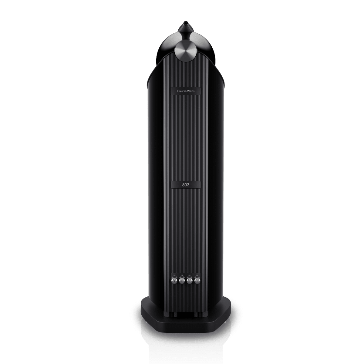 rear of Bowers Wilkins 803 D5 speaker
