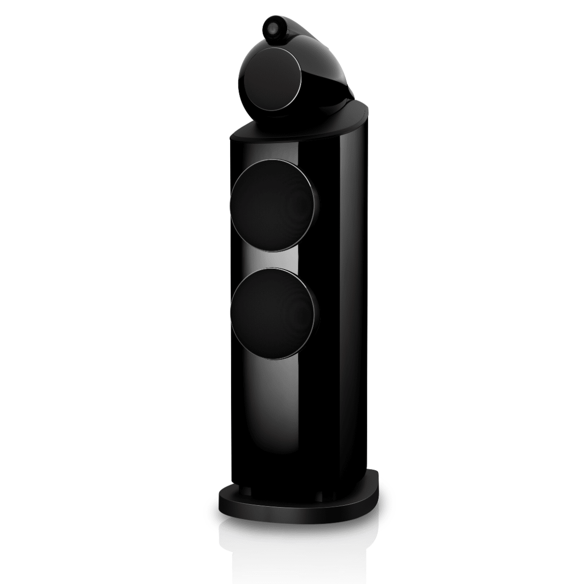 black Bowers Wilkins 803 D5 speaker with grille