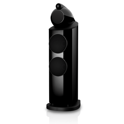 black Bowers Wilkins 803 D5 speaker with grille