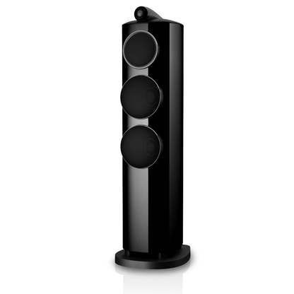 black Bowers Wilkins 804 D5 speaker with grille