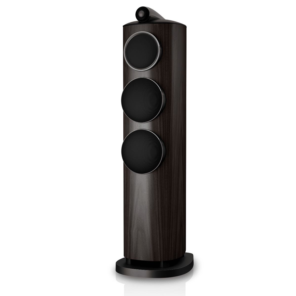 dark walnut Bowers Wilkins 804 D5 with grille
