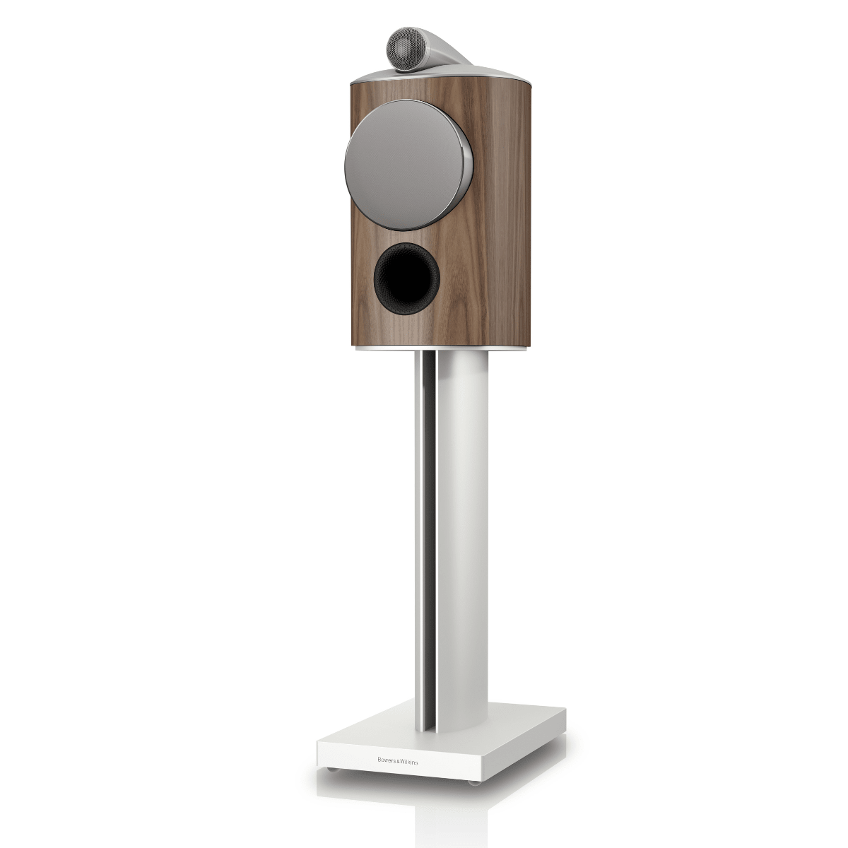 light walnut bowers wilkins 805 d5 speaker with grille