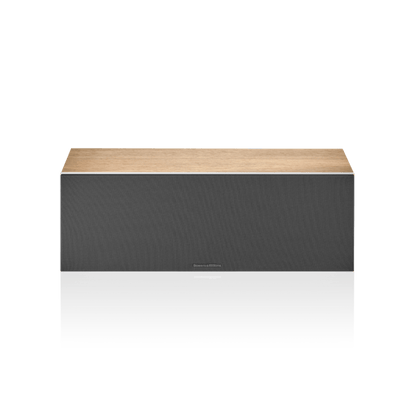 Rectangular storage unit with a wooden top and black base on a white background