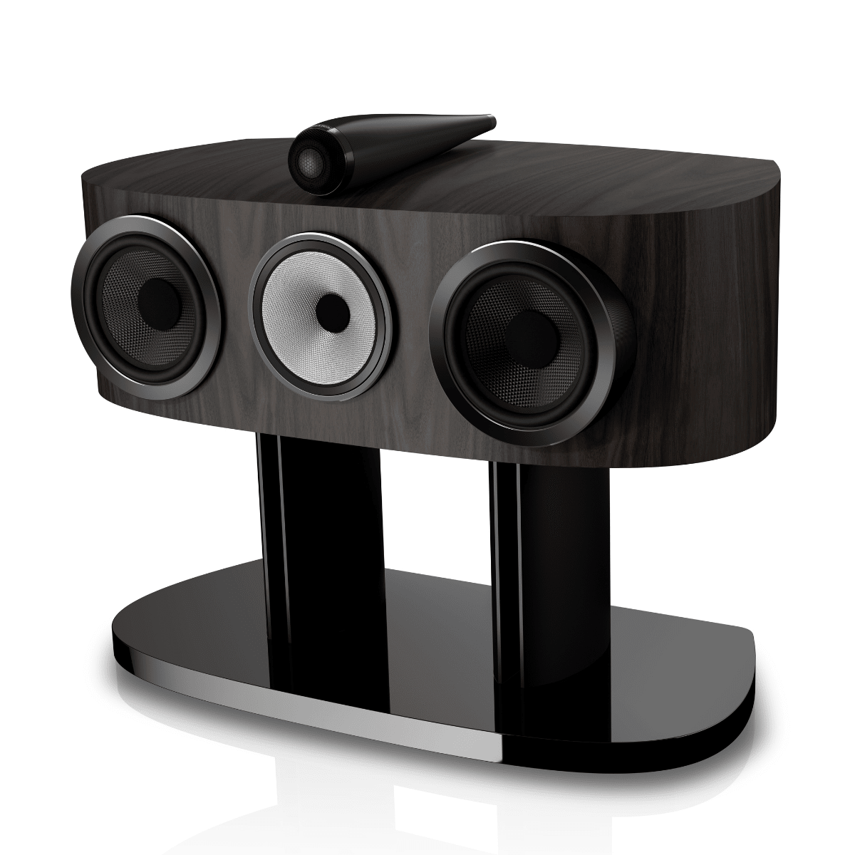 bowers wilkins htm82 d5 center speaker in dark walnut color