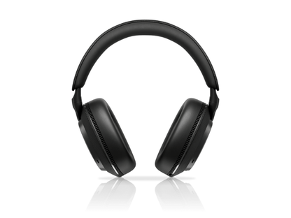 Black over-ear headphones on a white background
