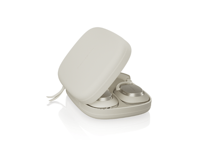 White electronic device with a cover on a white background