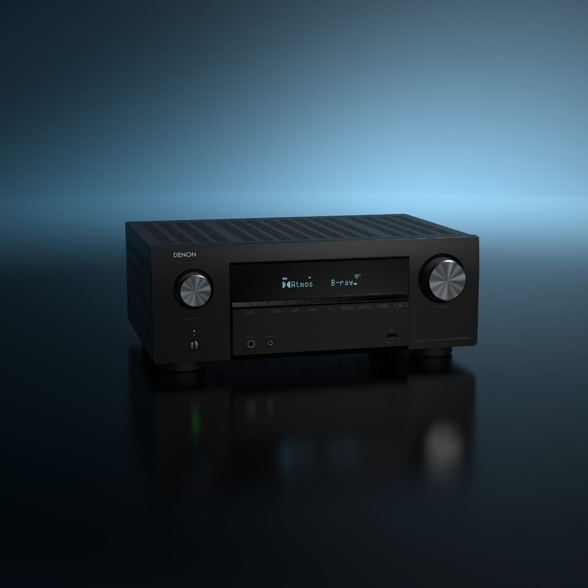 Denon AVR-X2900H AV receiver  on blue background