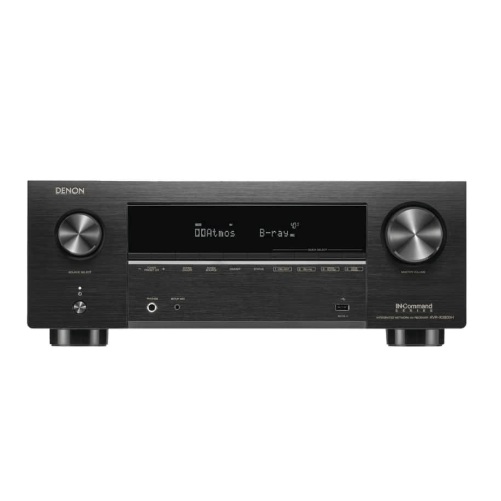 Denon AVR-X3800H Receiver in Black front view