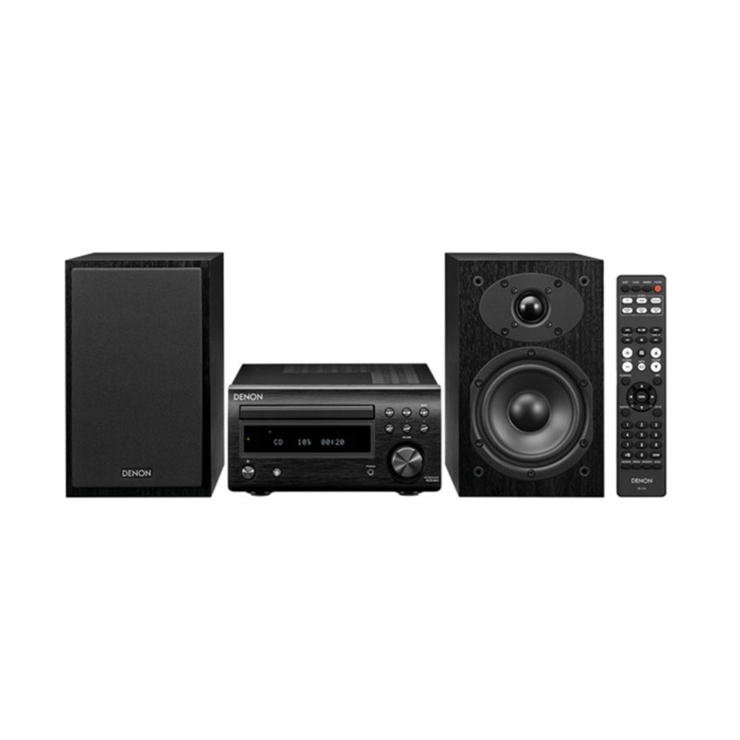 Denon dm41 system with speakers and amplifier
