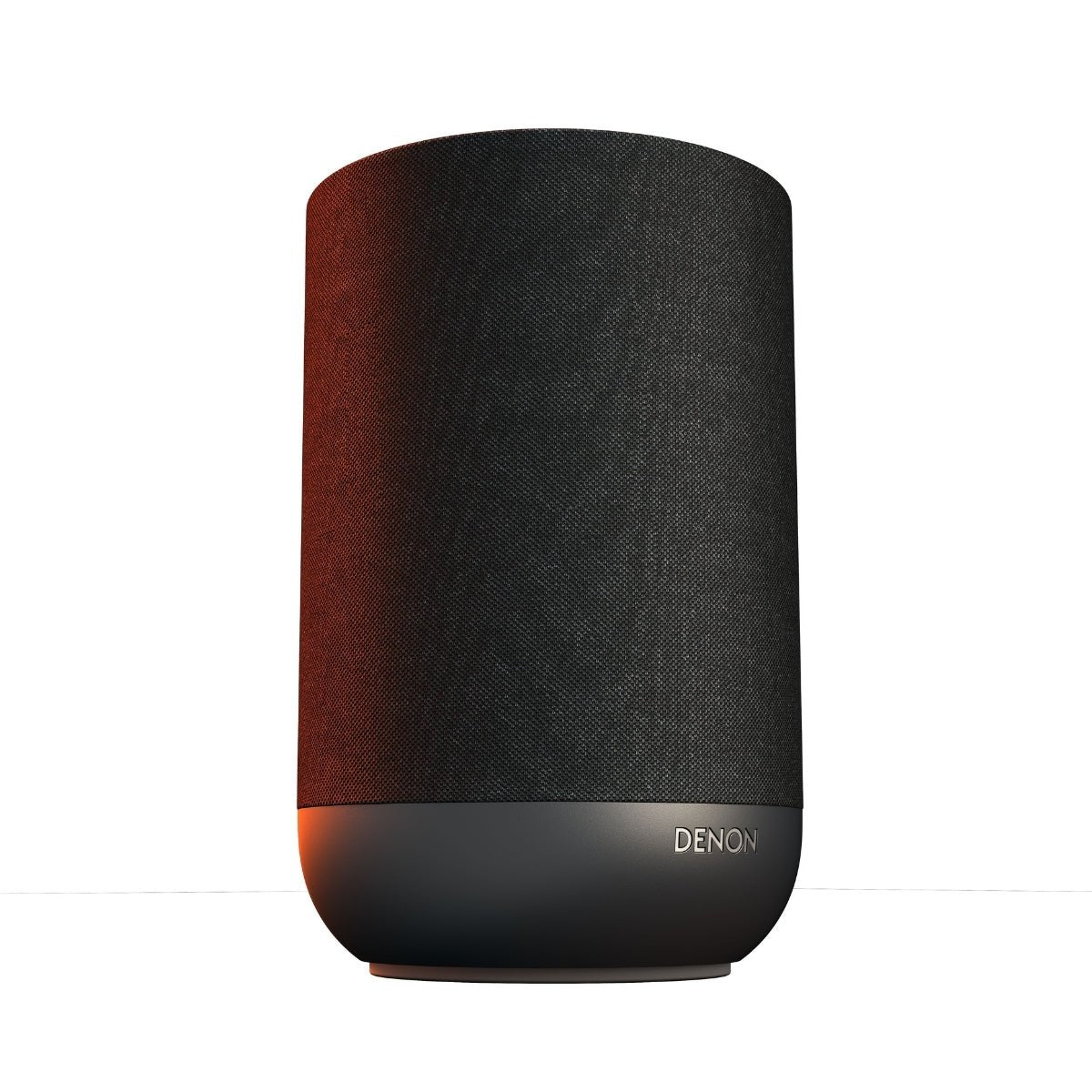 Denon Home 200 wireless smart speaker front view in charcoal color