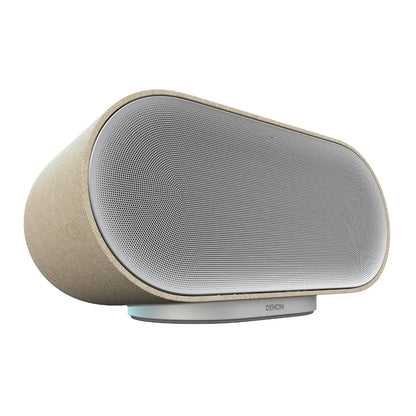 Denon Home 600 wireless smart speaker front view stone colour