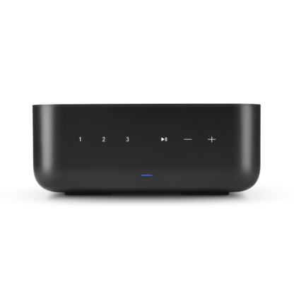 Black Denon Home Amp front view.