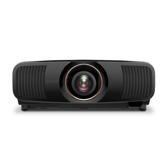 black epson projector front view