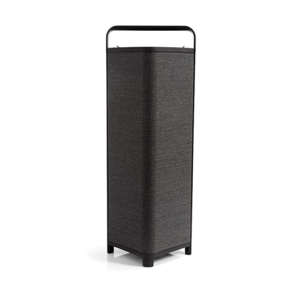 escape p8 outdoor speaker in black on white background