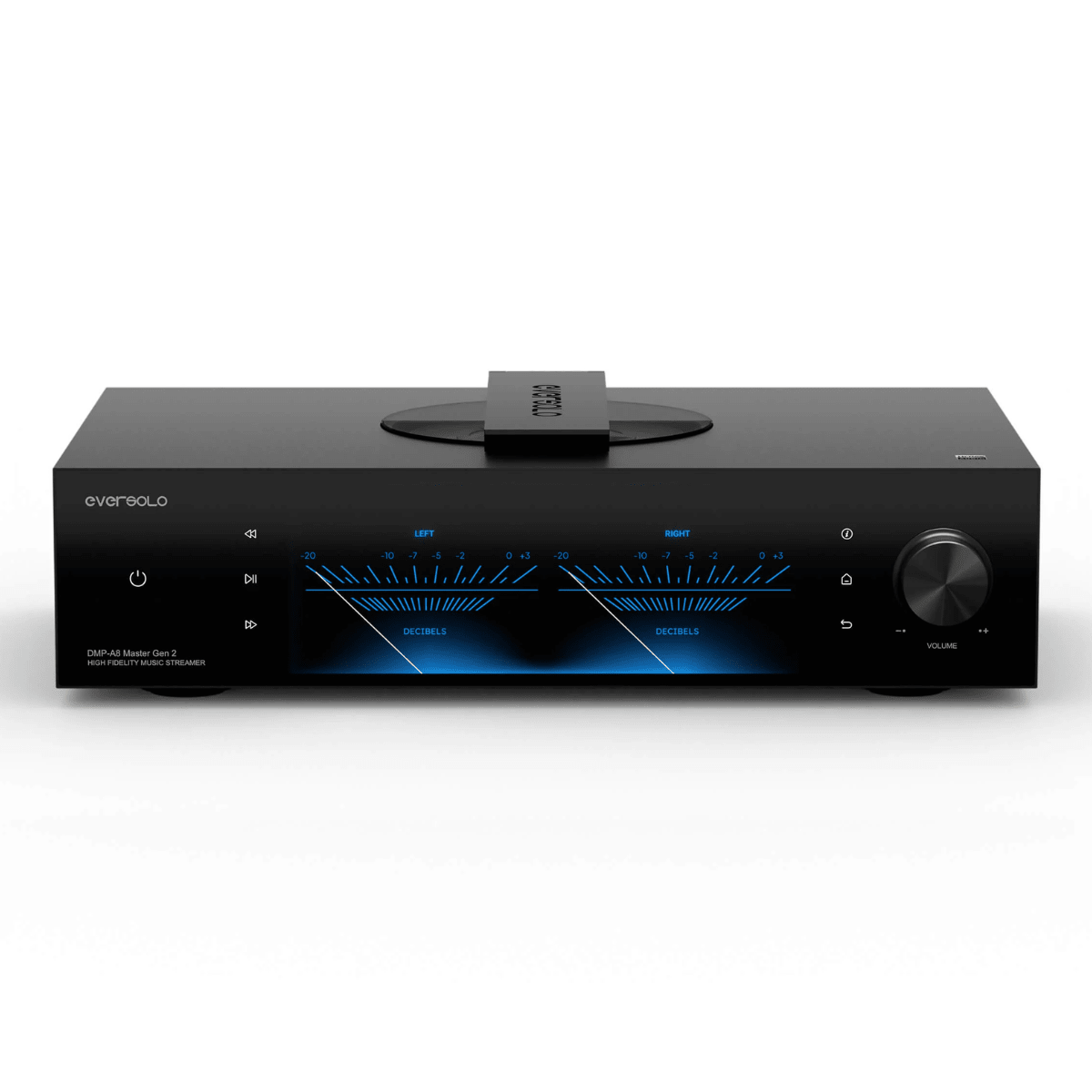 front panel clock of eversolo dmp a8 master gen2 streamer