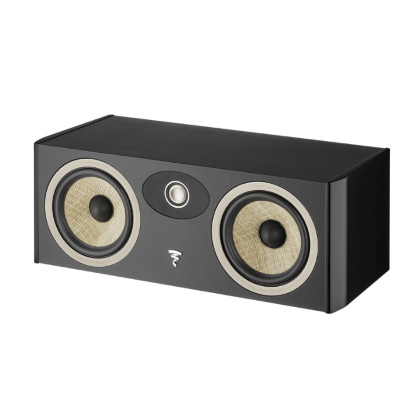 Focal aria evo x center speaker front view in black color