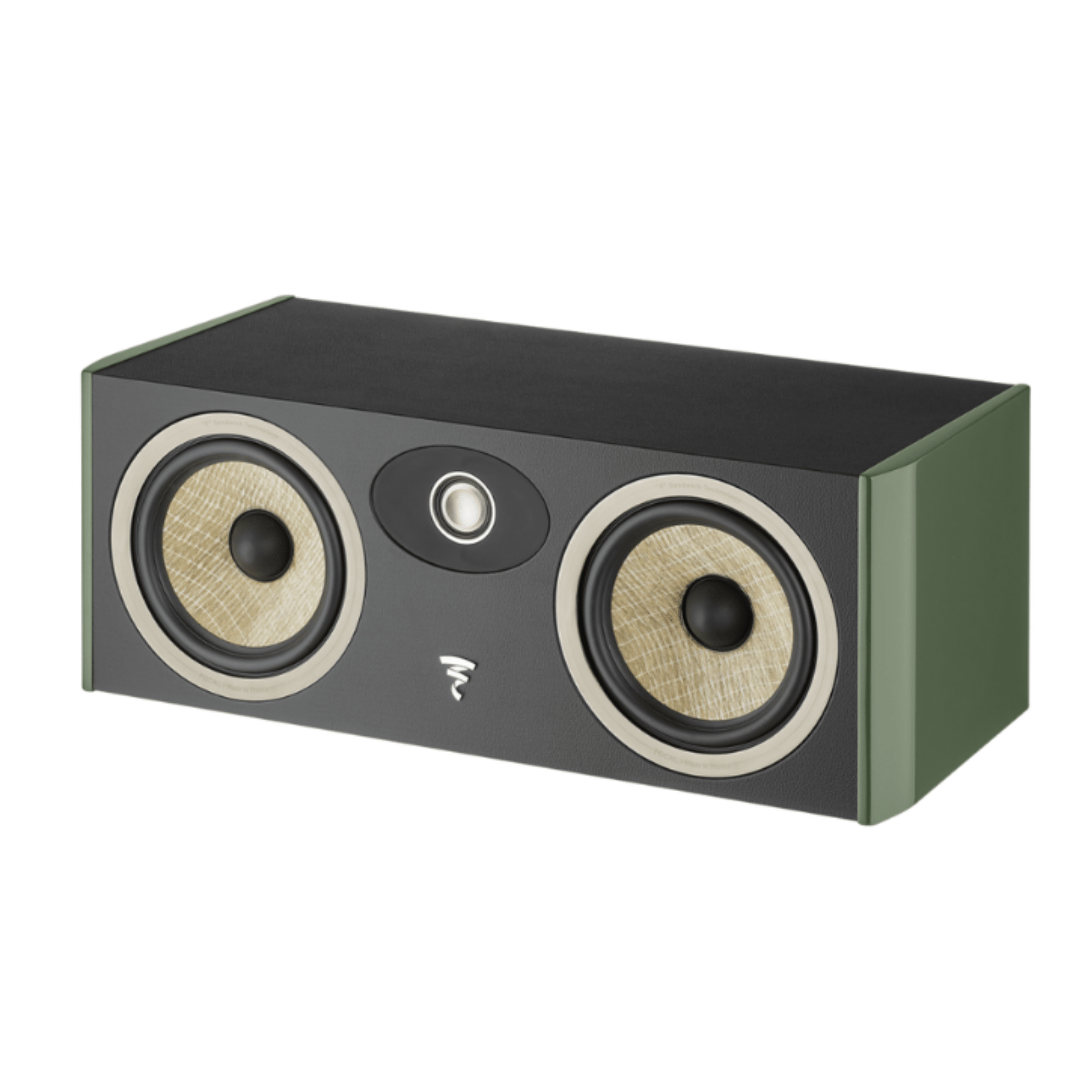 focal aria evo x center speaker in green color front view
