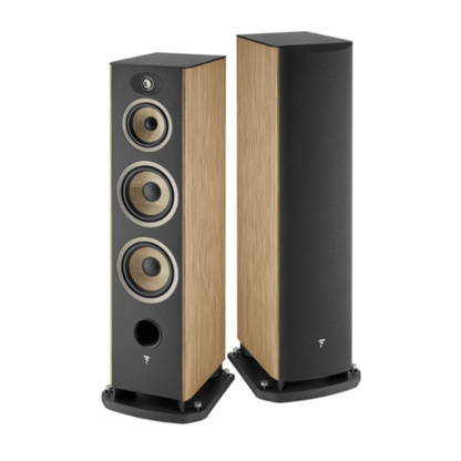 focal aria evo x n4 floorstanding speaker in pair in walnut color