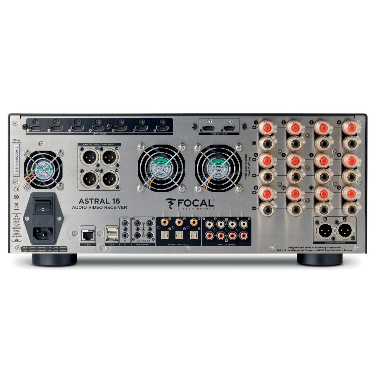 focal astral 16 amplifier rear view