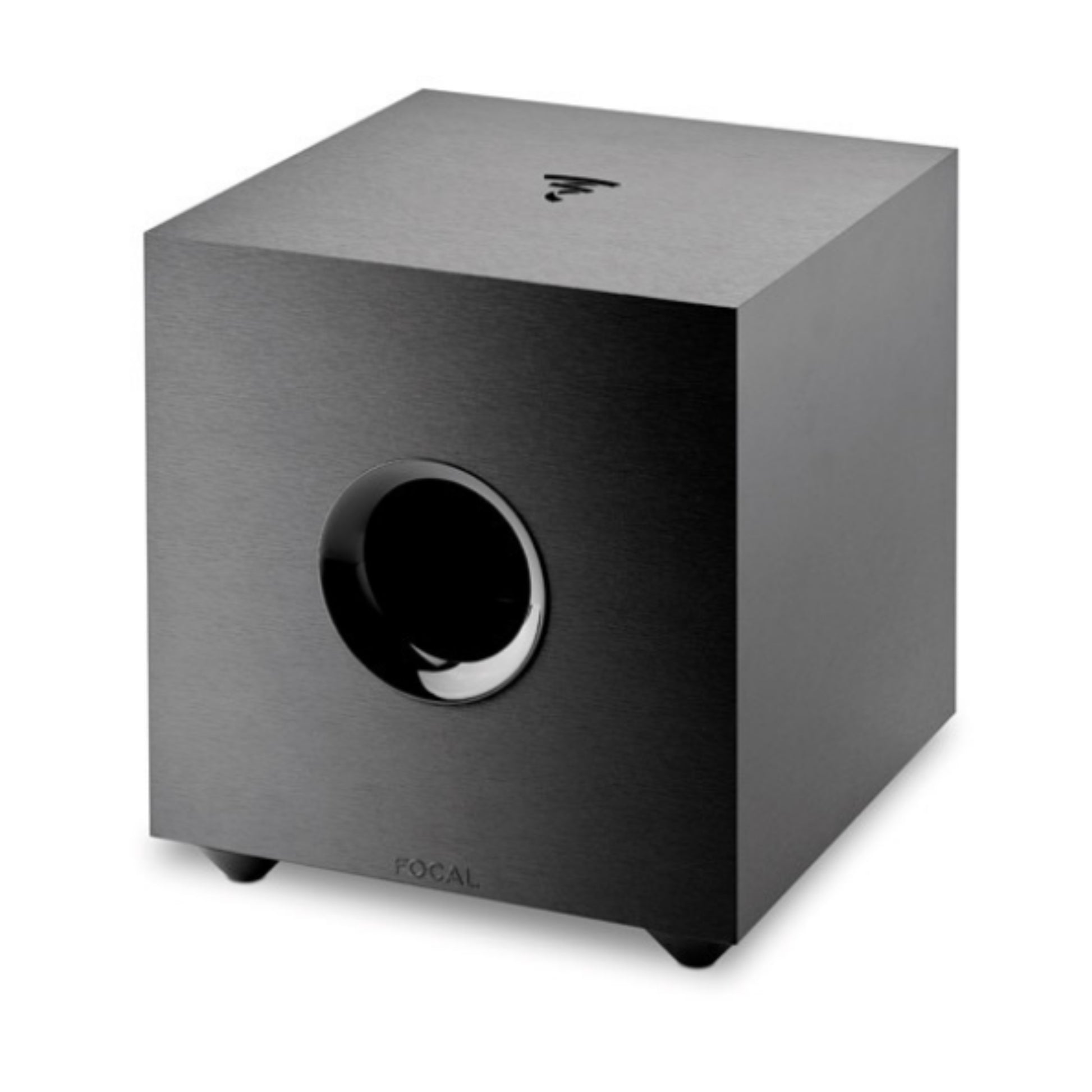 focal cub evo subwoofer in black angled view