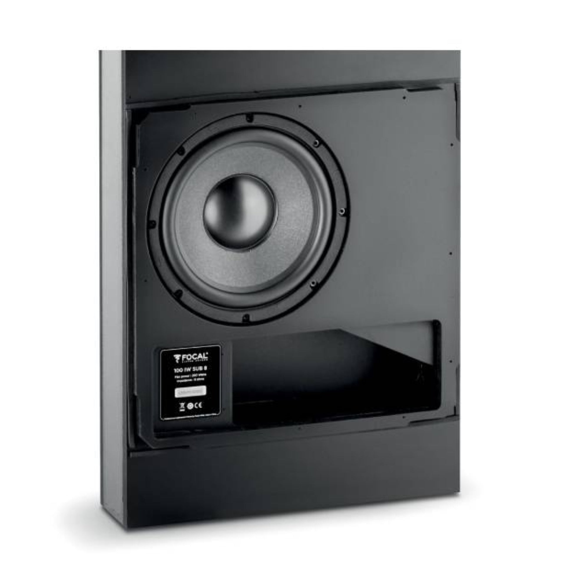 focal f100iwsub8 subwoofer in black