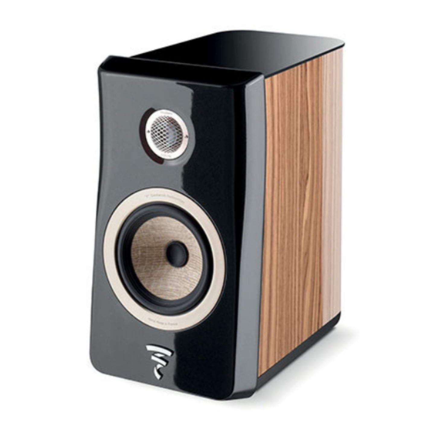focal kanta 1 bookshelf speaker in black and walnut