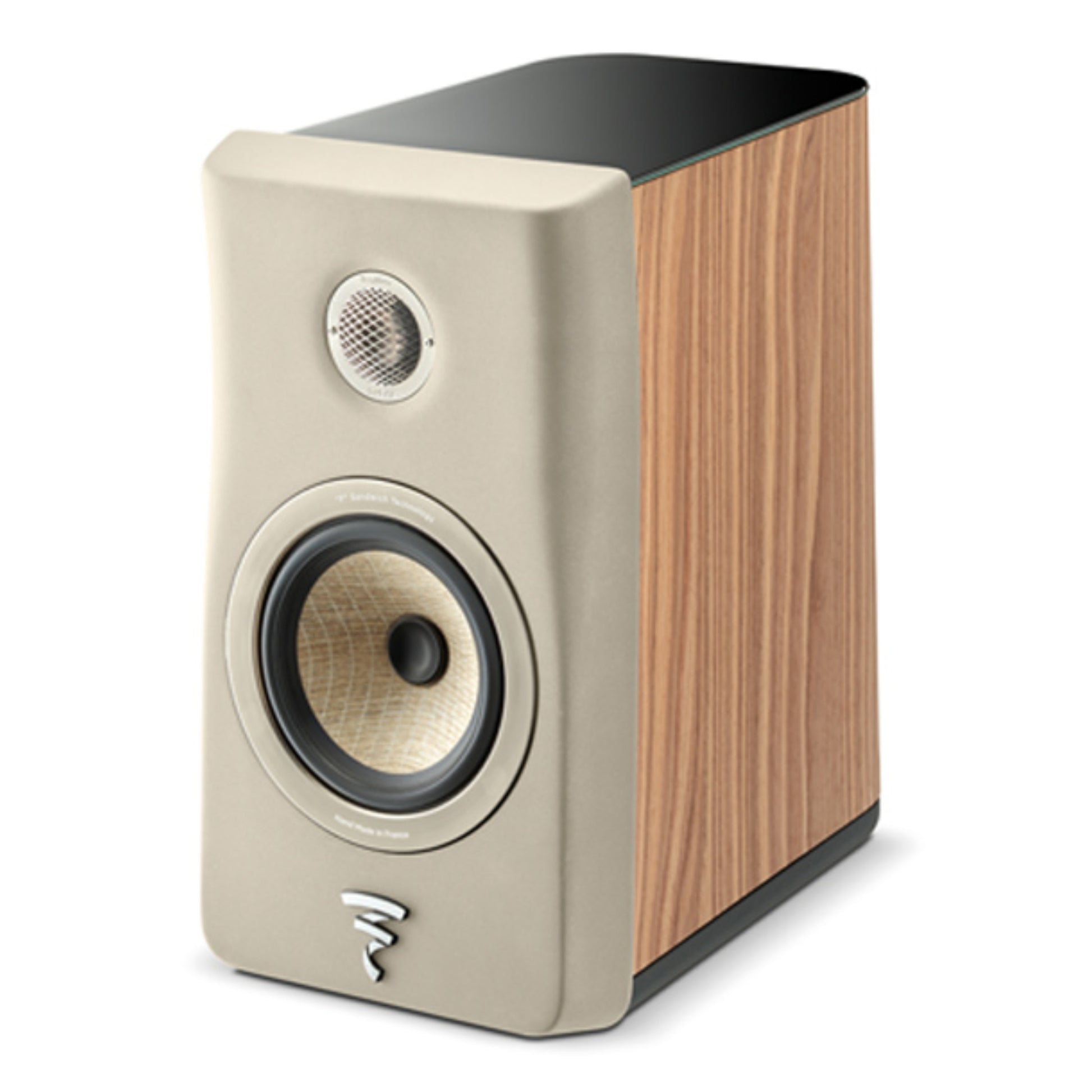 focal kanta 1 bookshelf speaker in ivory color