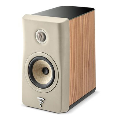 focal kanta 1 bookshelf speaker in ivory color
