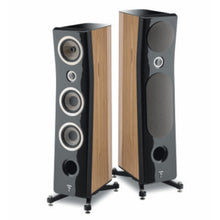 focal kanta 2 floorstanding speakers in a pair in walnut and black