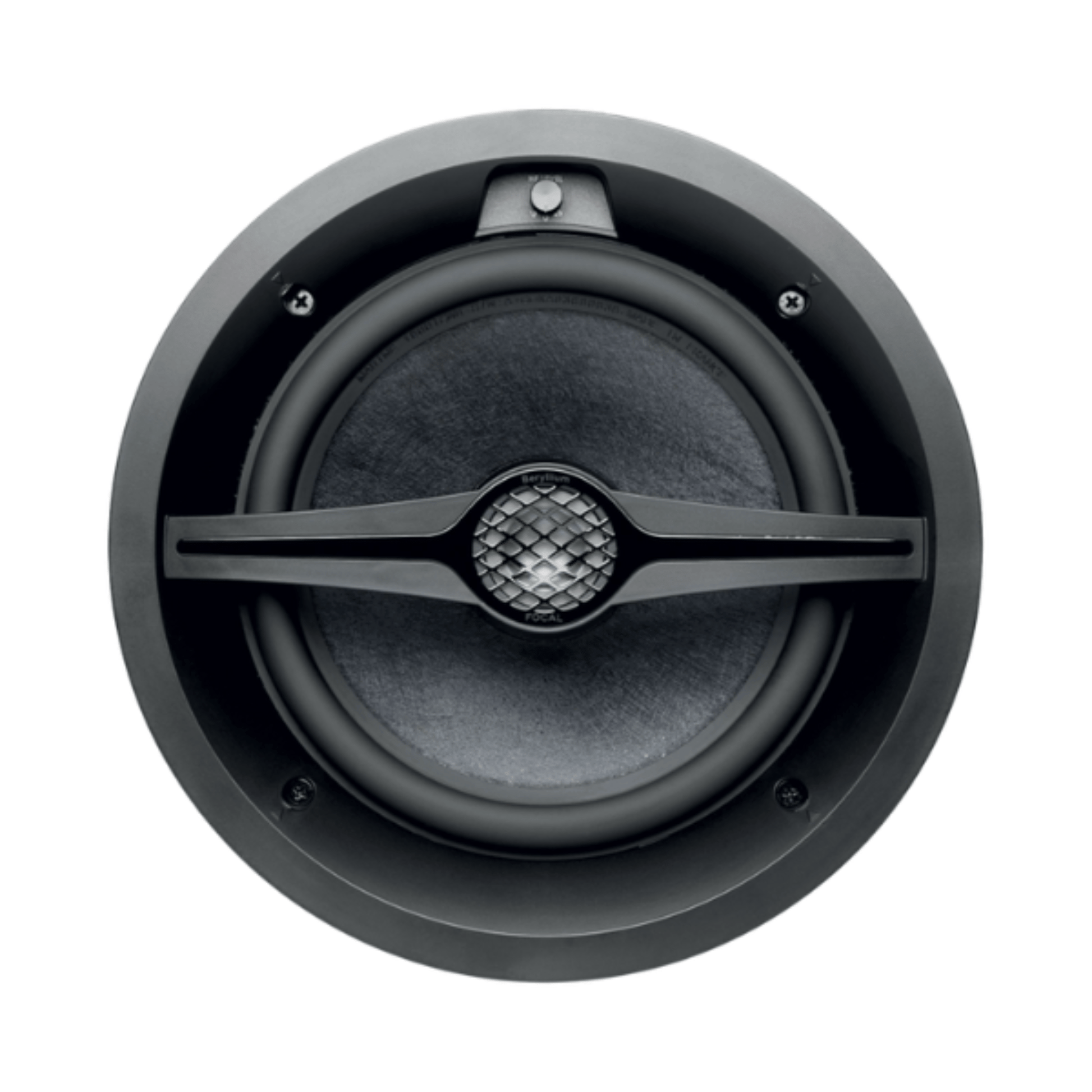 round focal littora 1000iwc 8 outdoor speaker in black color