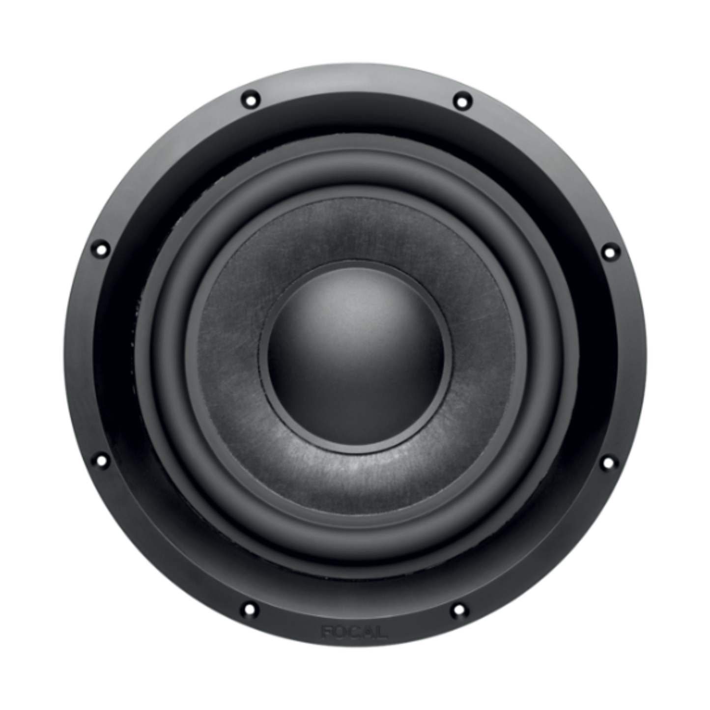 focal round outdoor subwoofer in black color