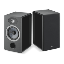 pair of focal omada n1 speakers in black color 