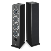pair of focal omada n3 speakers in black color