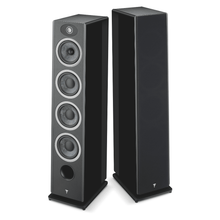 pair of focal omada n3 speakers in black color