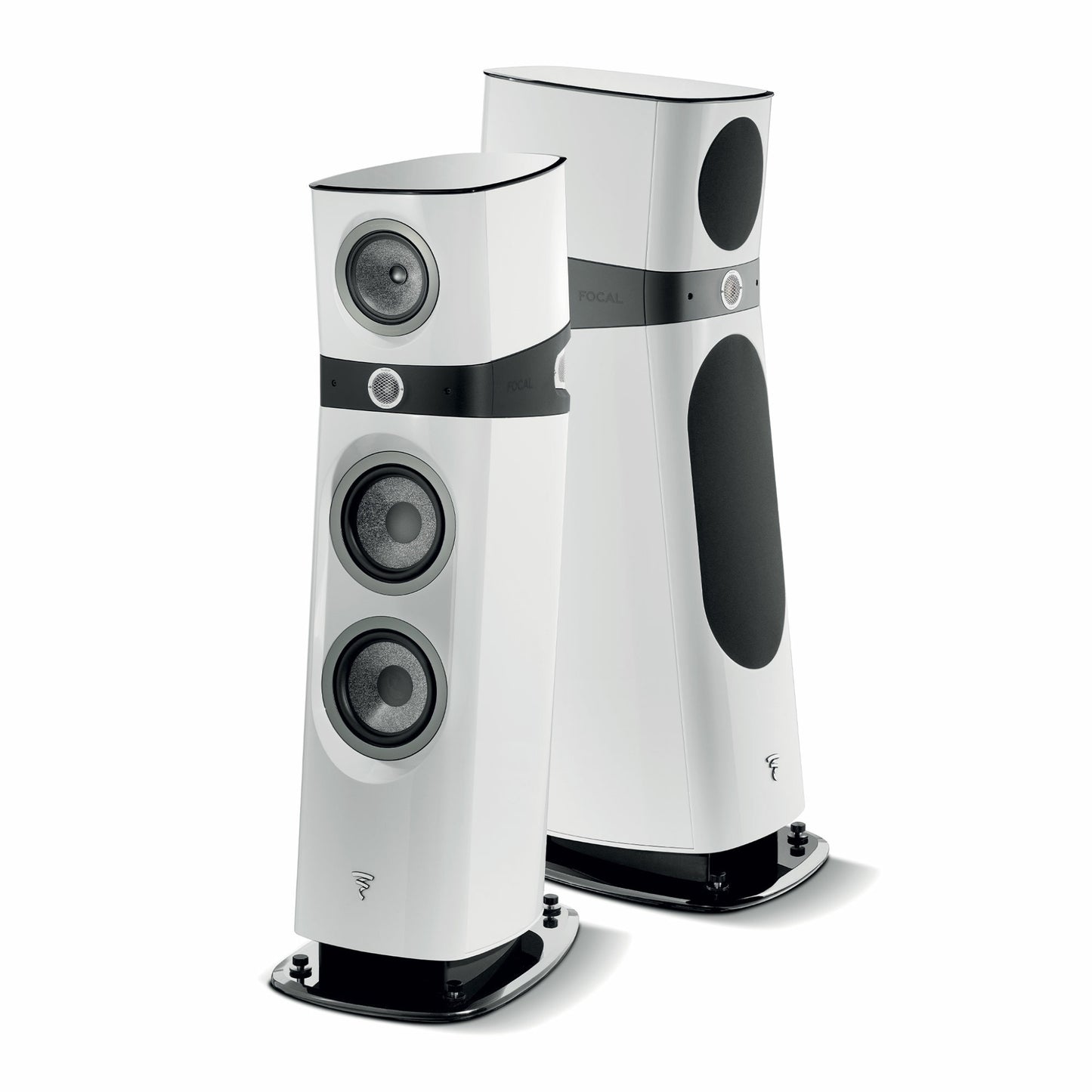 pair of sopra n3 floorstanding speakers in white