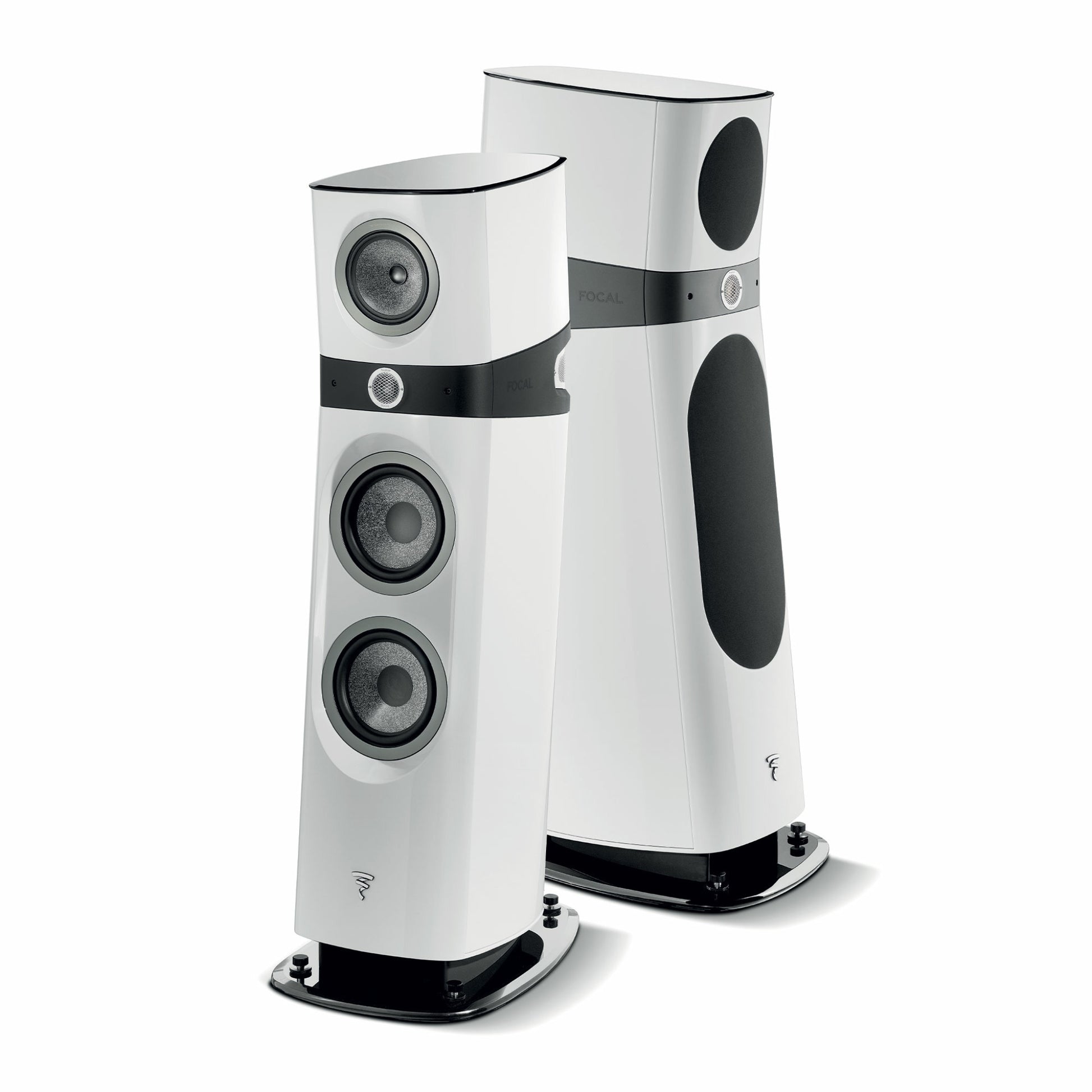 pair of sopra n3 floorstanding speakers in white