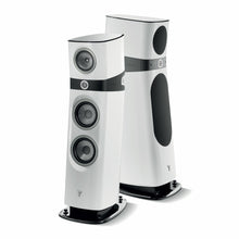 pair of sopra n3 floorstanding speakers in white