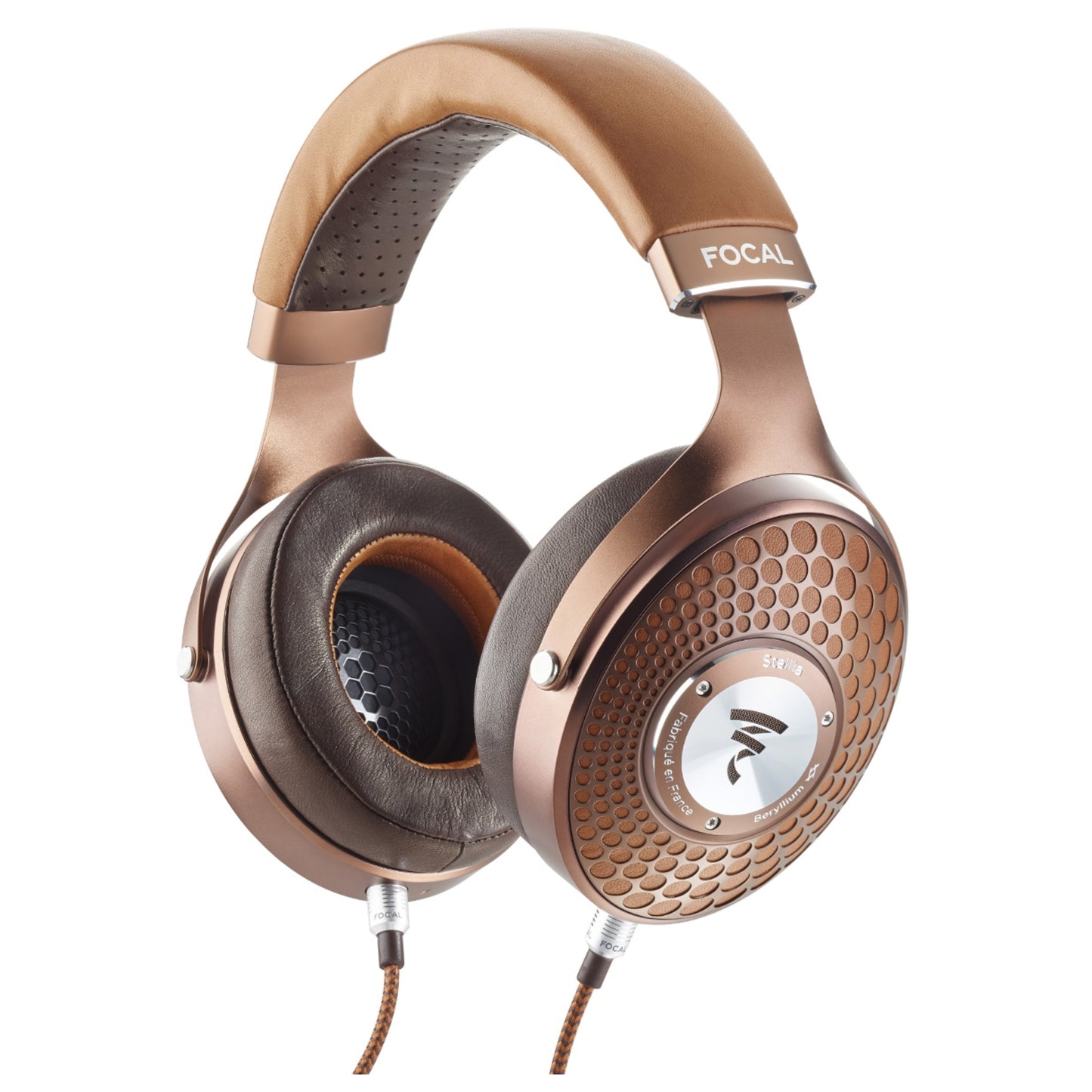 focal stellia headphones side view with cables