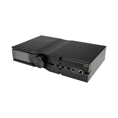 iFi Audio NEO iDSD 3 desktop DAC and headphone amplifier front view aluminum design