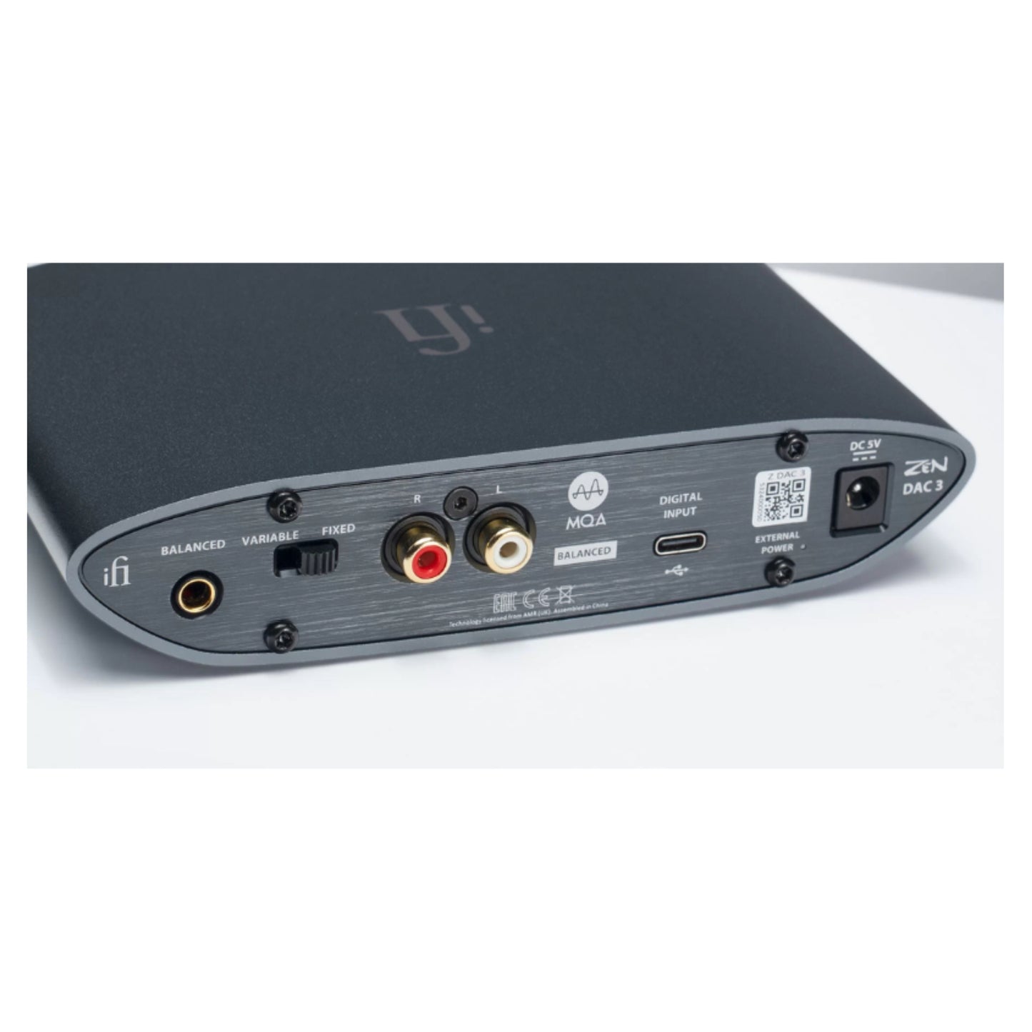 ifi audio zen dac 3 headphone amp back view