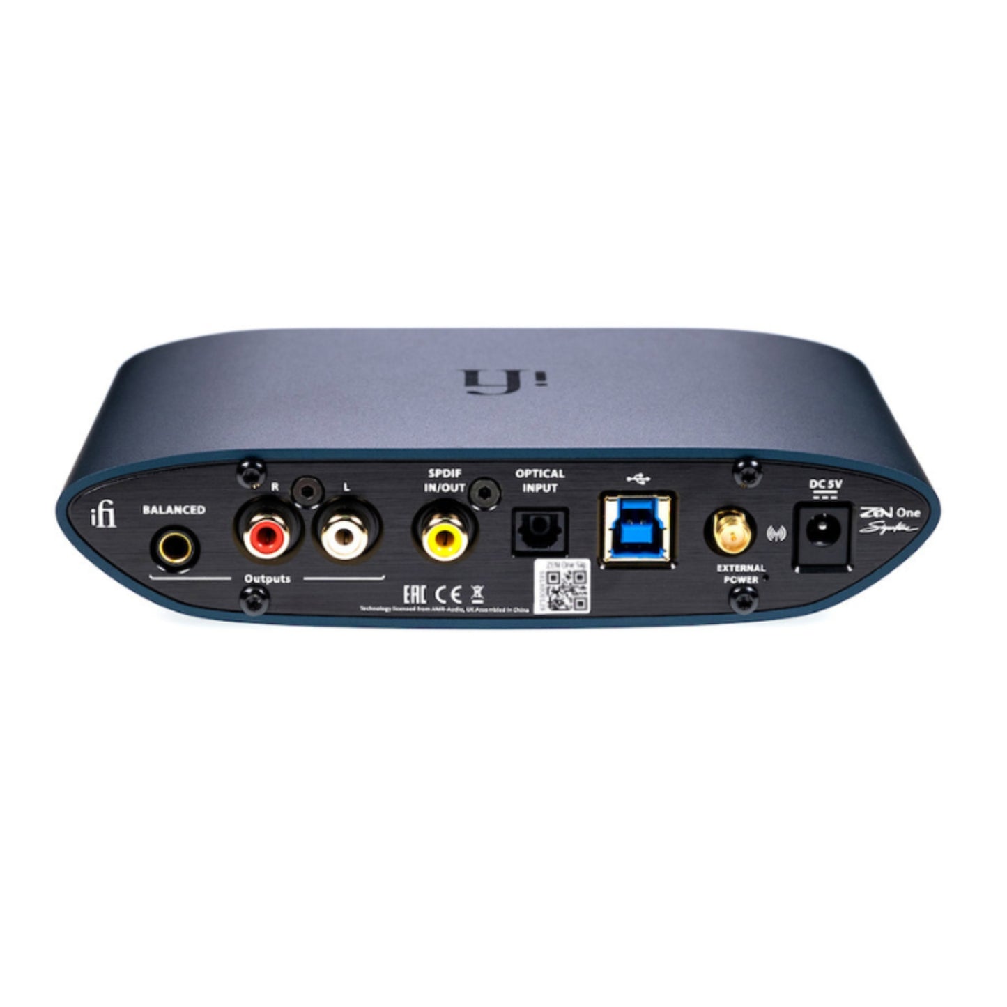 back view of ifi audio zen one signature dac