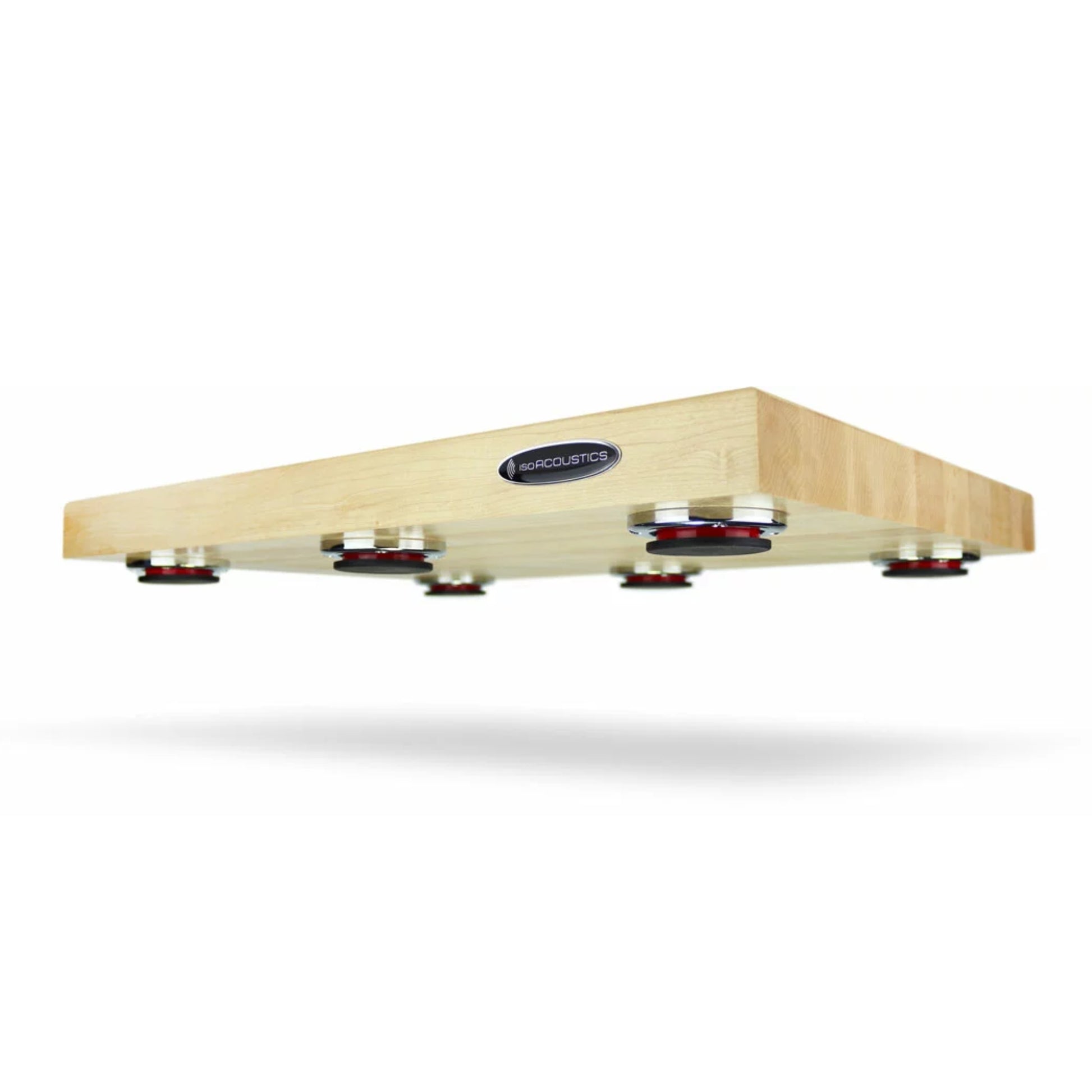 isoacoustics 2216m1 delos isolation platform in maple color