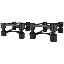 isoacoustics aperta 200 isolation speaker stands in a pair in black