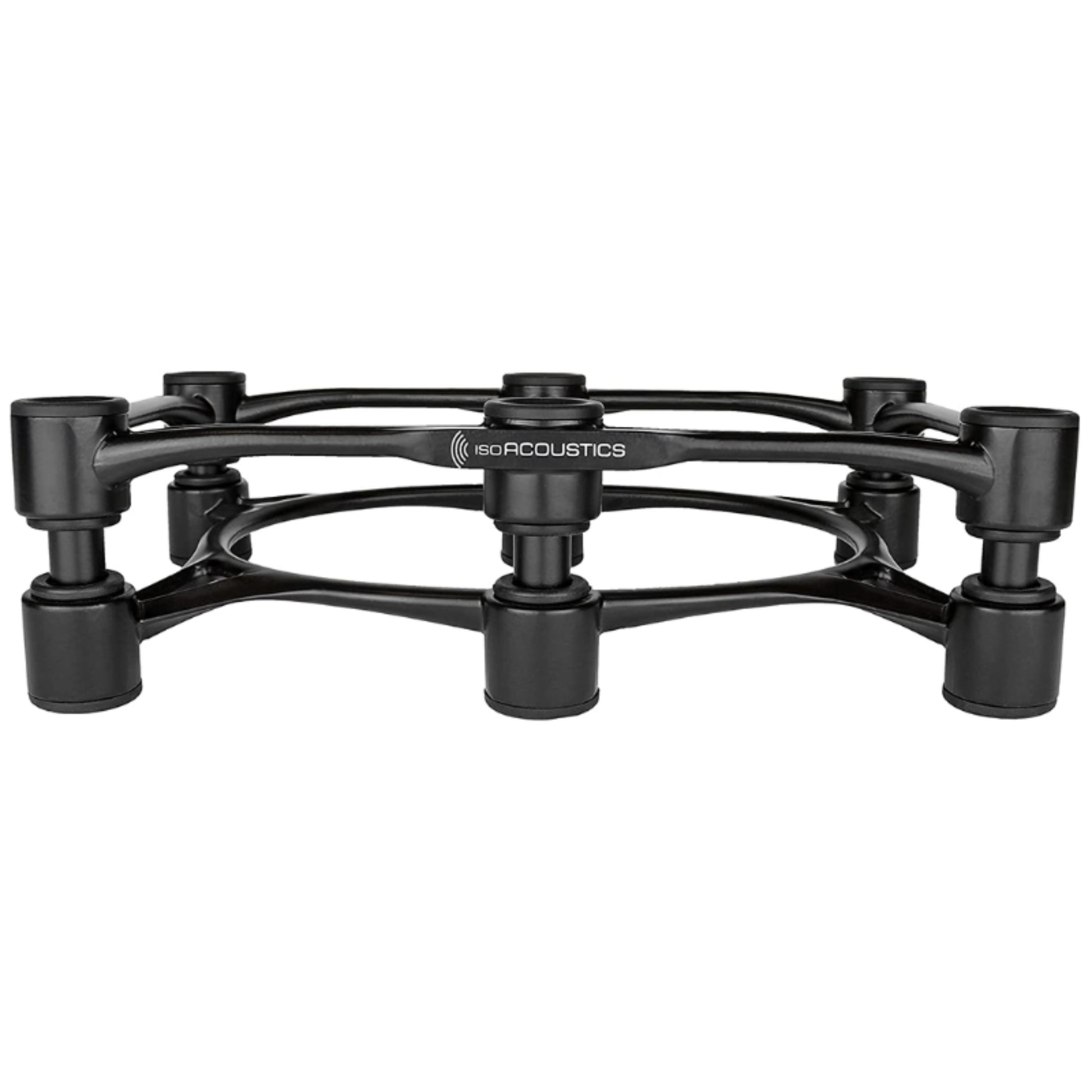 isoacoustics aperta 300 isolation speaker stand in black