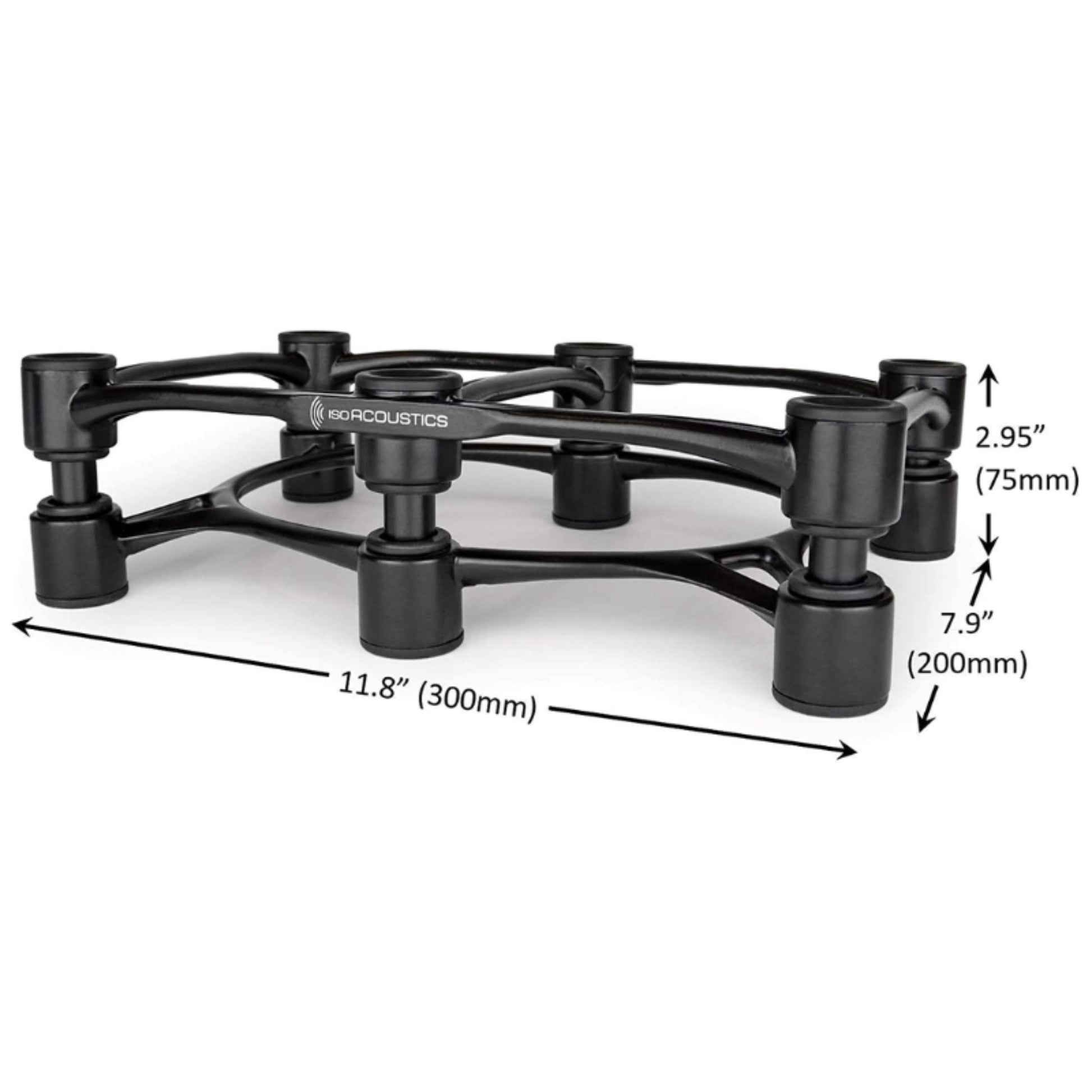 dimensions of isoacoustics aperta 300 isolation speaker stand