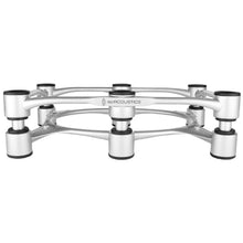 isoacoustics aperta 300 isolation speaker stand in silver color