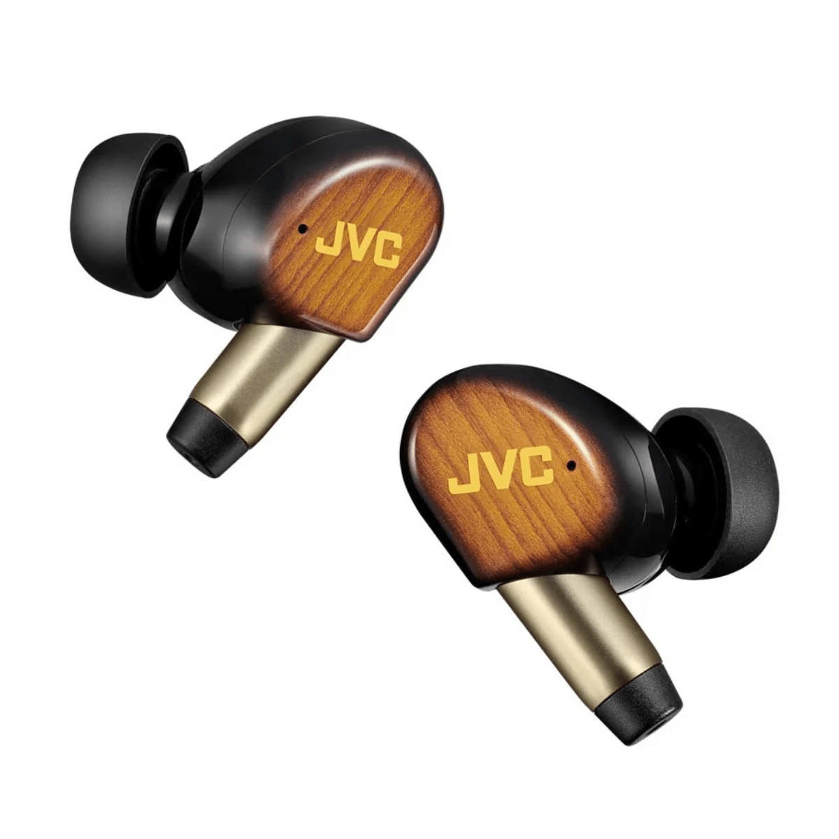 jvc ha-fw5100t earbuds in brown color