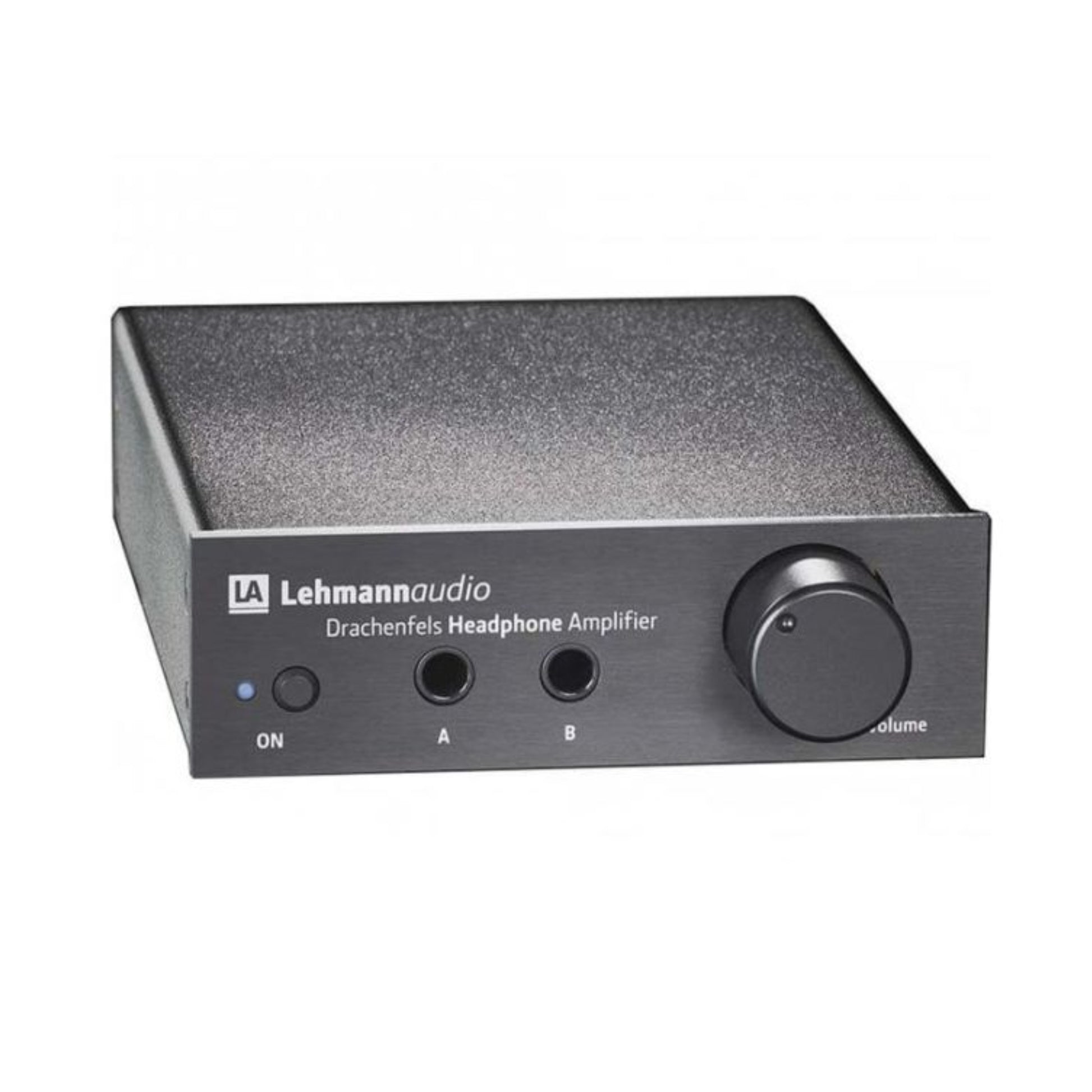 lehmann audio drachenfels headphone amplifier in black front view