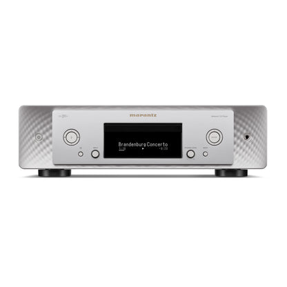 front view of marantz cd50n cd player in silver