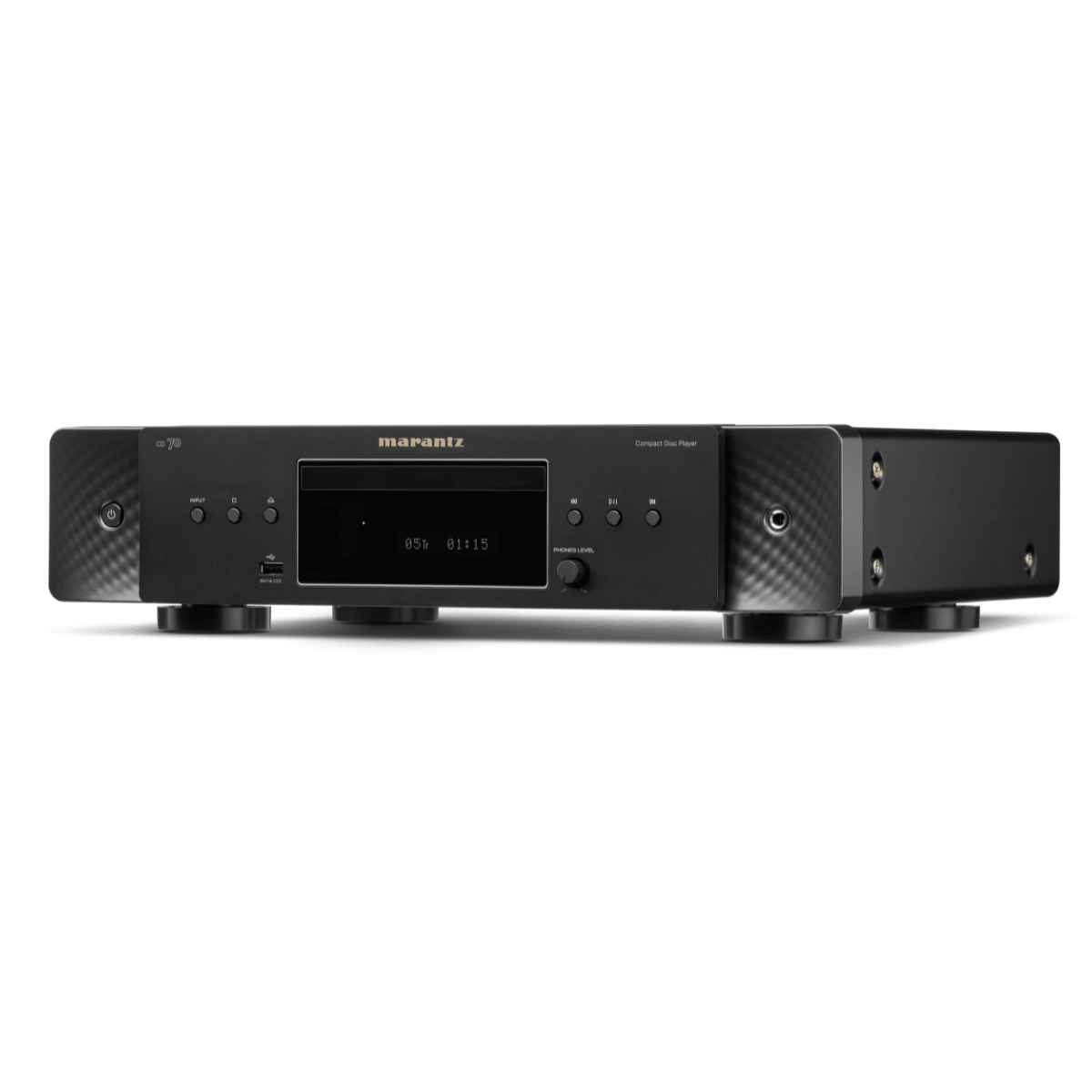 angled view of marantz cd70 cd player 